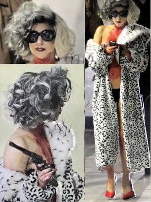 
	Lady Gaga, costumata in Cruella Deville, dupa concertul de Halloween din Belfast FOTO
