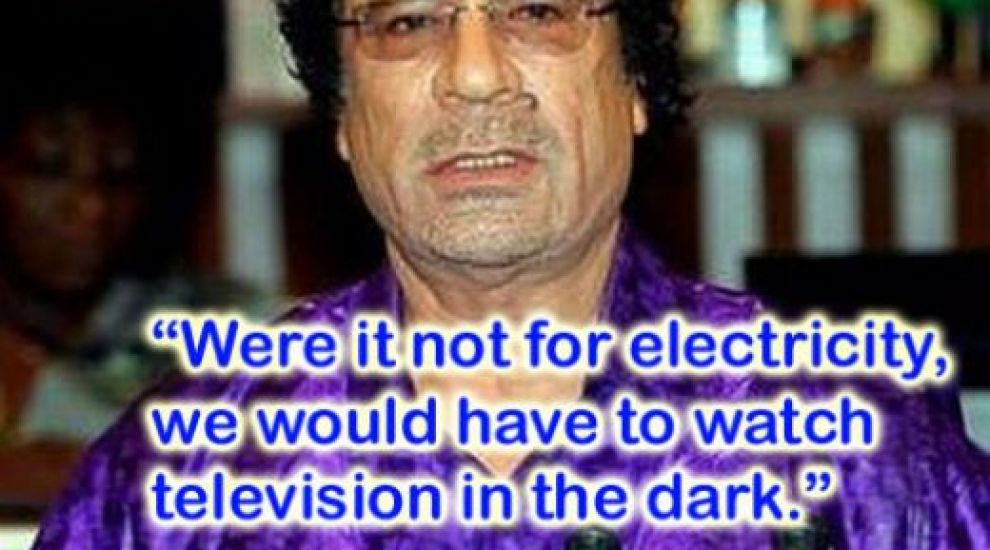 
	Top 8 cele mai stupide fraze spuse de al-Gaddafi! FOTO
