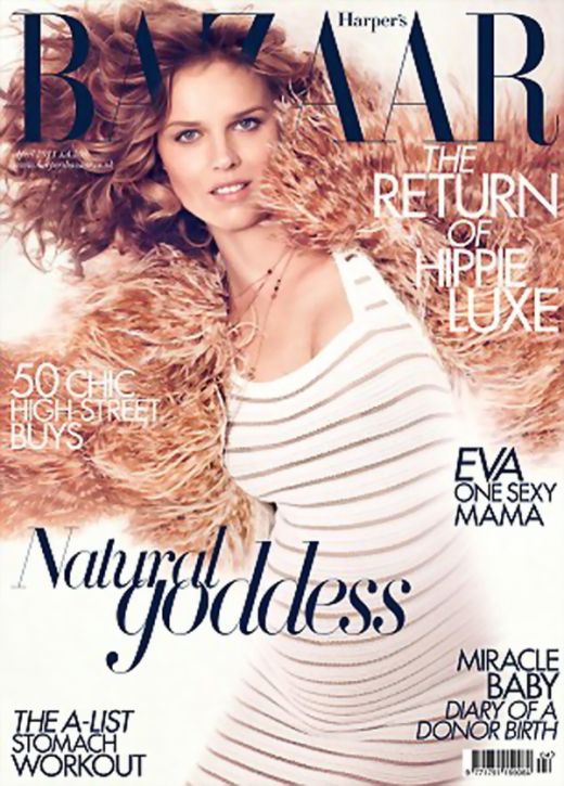 
	Eva Herzigova, insarcinata pe coperta Harper&rsquo;s Bazaar! FOTO
