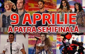 
	&quot;Romanii au talent&quot; - Vineri, 8 aprilie si sambata, 9 aprilie, ultimele doua semifinale LIVE!
