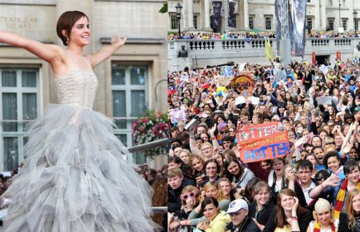 
	Cea mai mare premiera de film din Trafalgar Square: vezi imagini de la lansarea Harry Potter and the Deathly Hallows: Part 2 
