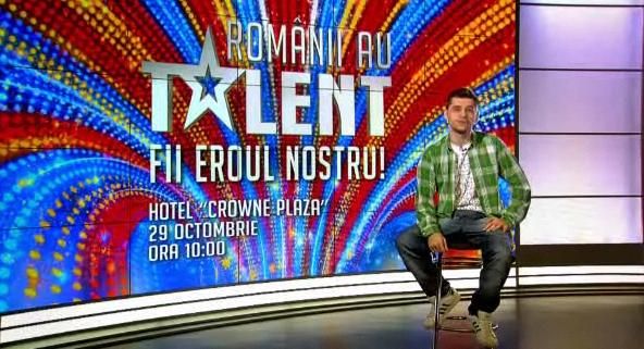 
	Iesi din anonimat! Vino la preselectiile &quot;Romanii au talent&quot; pe 29 octombrie, in Bucuresti! VIDEO
