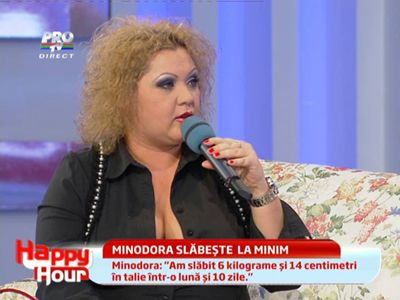 
	Minodora: &quot;Lumea crede ca nu am slabit pentru ca nu ma tin de regim&quot;. Vezi cum se apara Minodora!
