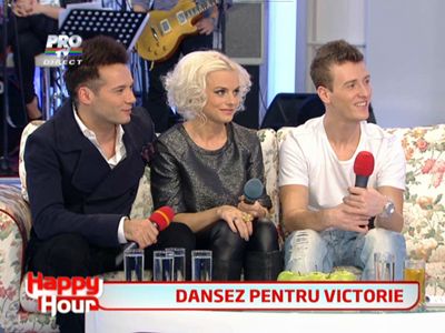 
	Jojo si Ionut Tanase sunt foarte fericiti de victoria de la Dansez pentru tine! Afla ce au declarat la Happy Hour
