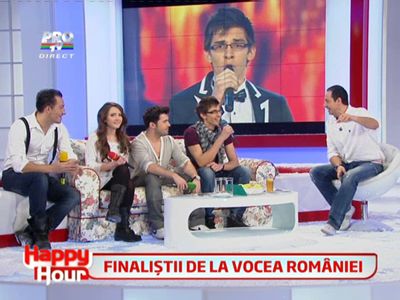 
	Dragos Chircu: &quot;Vocea Romaniei ar trebui sa fie Catalin Maruta!&quot; Vezi ce au mai declarat cei 4 finalisti la Happy Hour
