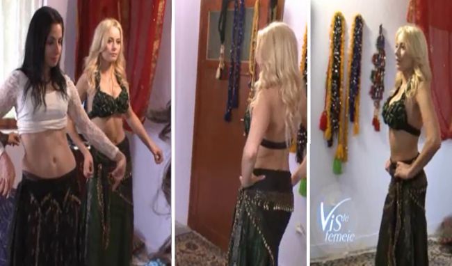 
	<span style="color:#f00;">Laura Cosoi, senzuala</span> la lectia de bellydance.&nbsp;Un vis de femeie, pe placul barbatilor :)&nbsp;VIDEO
