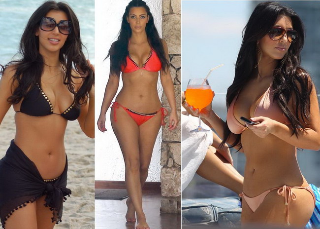 
	Femeile zic ca e grasa, barbatii o doresc cu disperare. Cele mai tari aparitii ale lui Kim Kardashian in costum de baie
