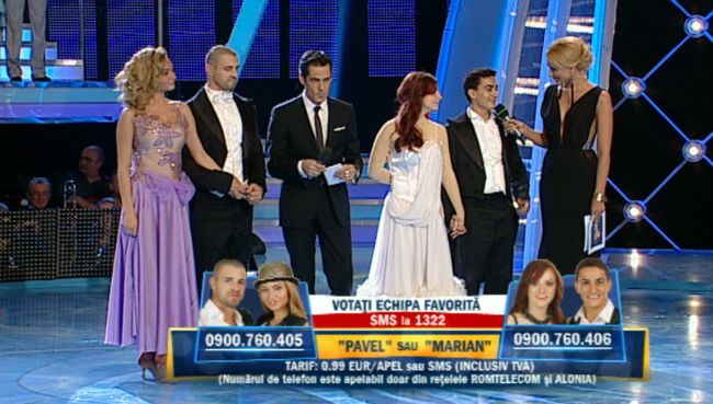 
	Primele echipe condamnate la <span style="color:#f00;">duel la &quot;Dansez pentru tine&quot;:</span> Pavel Stratan si Andreea Preda, respectiv Marian Dragulescu si Adriana Lupu. <span style="color:#f00;">Afla CUM VOTEZI</span>
