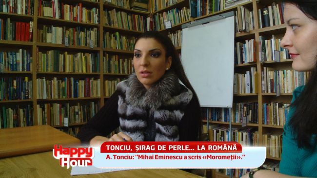 
	A venit ziua cea mare pentru Andreea Tonciu. AZI, la 17:30, la &quot;Happy Hour&quot;, bruneta da testul la limba romana IN DIRECT
