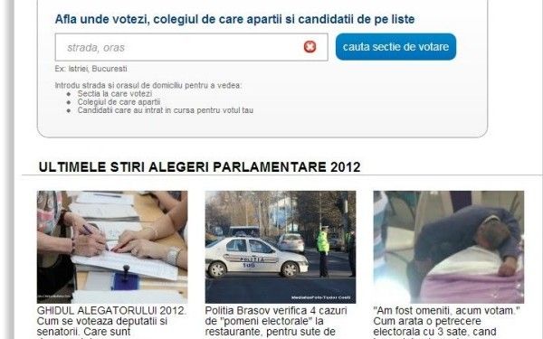 
	Alegeri parlamentare 2012. Cine candideaza in colegiul tau si unde poti vota. Afla in aplicatia Stirileprotv.ro
