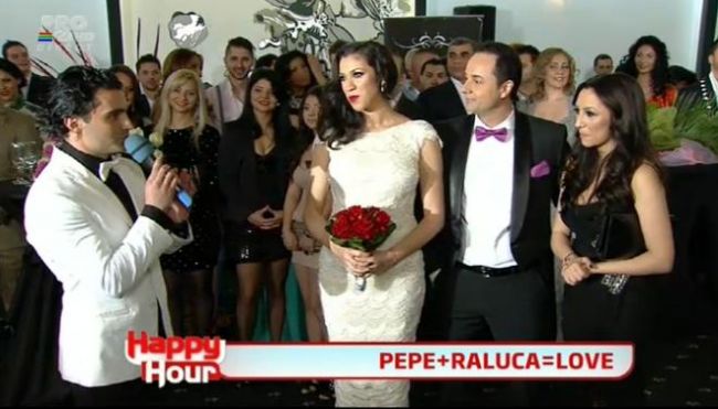 
	Pepe si sotia lui, Raluca, au stabilit la &quot;Happy Hour&quot; ziua si locul unde o vor boteza pe micuta Maria
