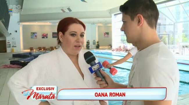 
	Oana Roman se mentine in forma pe timpul sarcinii la aqua gym. Pana acum, a luat doar 5-6 kilograme in greutate
