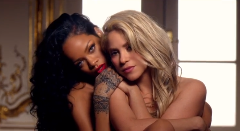 
	Imaginile care au luat milioane de fani prin surprindere. Shakira si Rihanna apar in ipostaze fierbinti in cel mai nou videoclip
