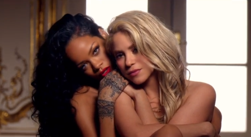 
	Imaginile care au luat milioane de fani prin surprindere. Shakira si Rihanna apar in ipostaze fierbinti in cel mai nou videoclip
