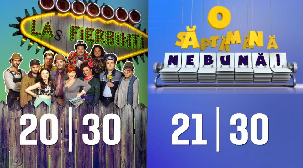 
	Daca e joi, ai comedie la dublu! Nu pierde noile episoade din &quot;Las Fierbinti&quot;, de la 20.30 si &quot;O saptamana nebuna&quot;, de la 21.30, pe ProTV
