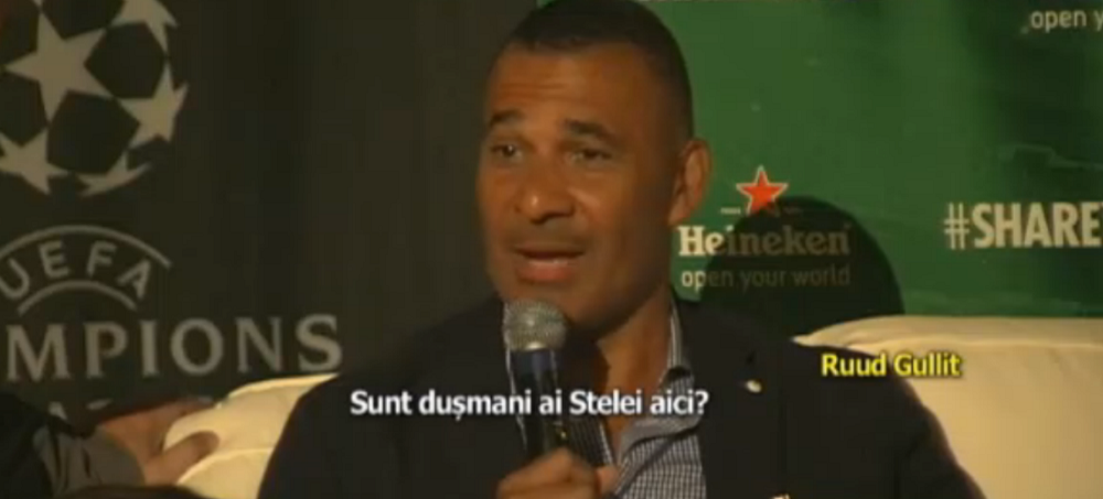 Povestea unei seri ireale! Au iesit sa vada meciul la o bere si s-au trezit la masa cu Gullit, Iovan si Dan Petrescu! VIDEO