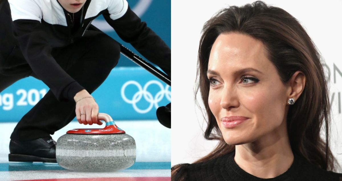 A topit gheata la Olimpiada de Iarna. Jucatoarea de curling care seamana perfect cu Angelina Jolie