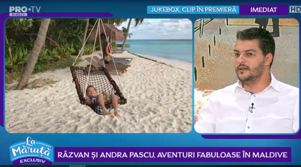 
	VIDEO: Razvan și Andra Pascu, clipe de poveste în vacanța din Maldive
