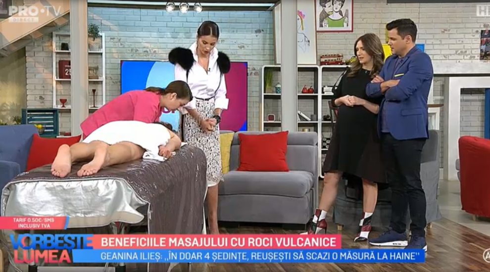 
	VIDEO Geanina Ilieș vorbește despre beneficiile masajului cu roci vulcanice
