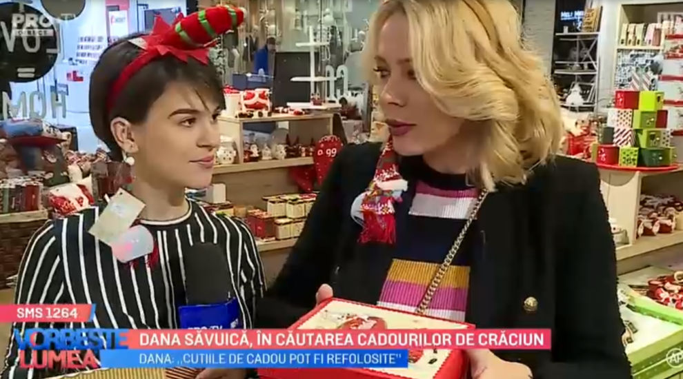 
	VIDEO Dana Săvuică, în căutarea cadourilor de Crăciun

