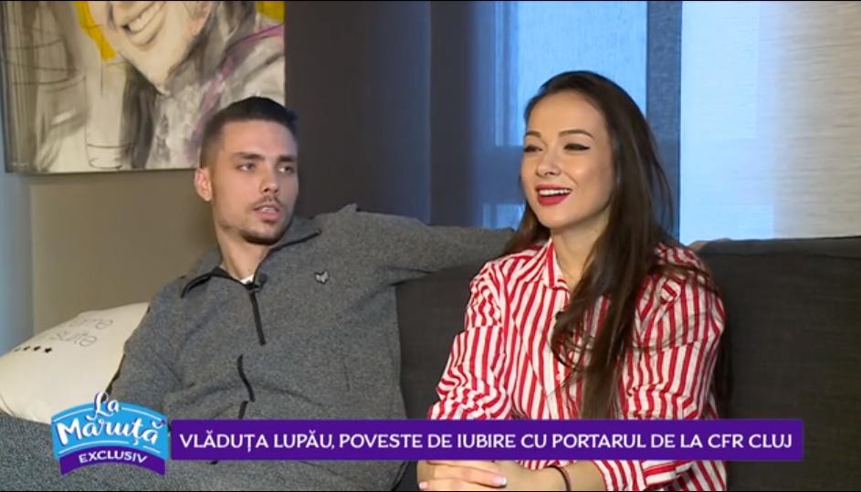 VIDEO Vlăduța Lupău, poveste de iubire cu portarul de la CFR Cluj