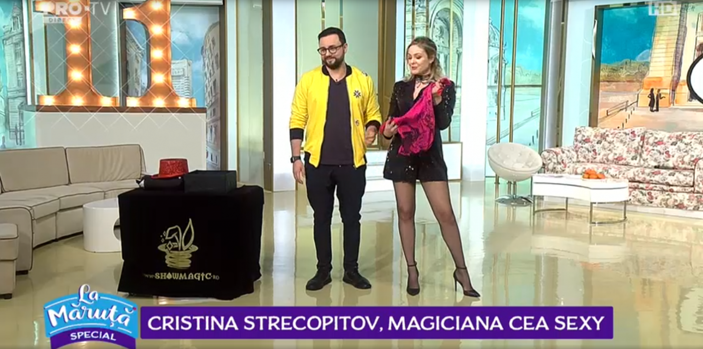 
	VIDEO Cristina Strecopitov, magiciana cea sexy
