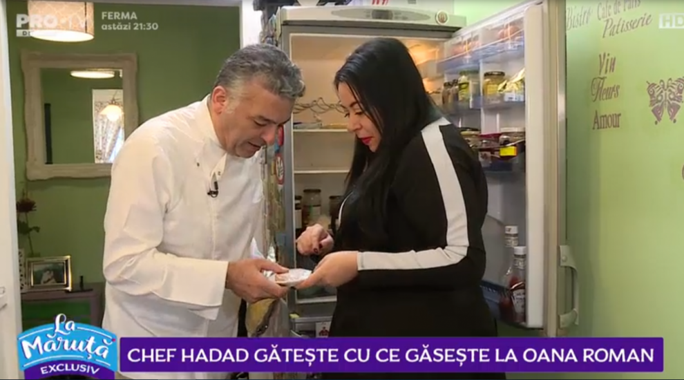 
	VIDEO Chef Hadad gătește cu ce găsește la Oana Roman

