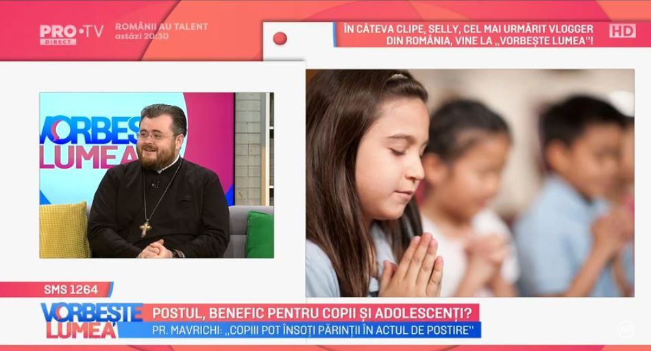 
	VIDEO Este postul benefic pentru copii și adolescenți? Părintele Ionuț Mavrichi ne spune totul despre acest subiect
