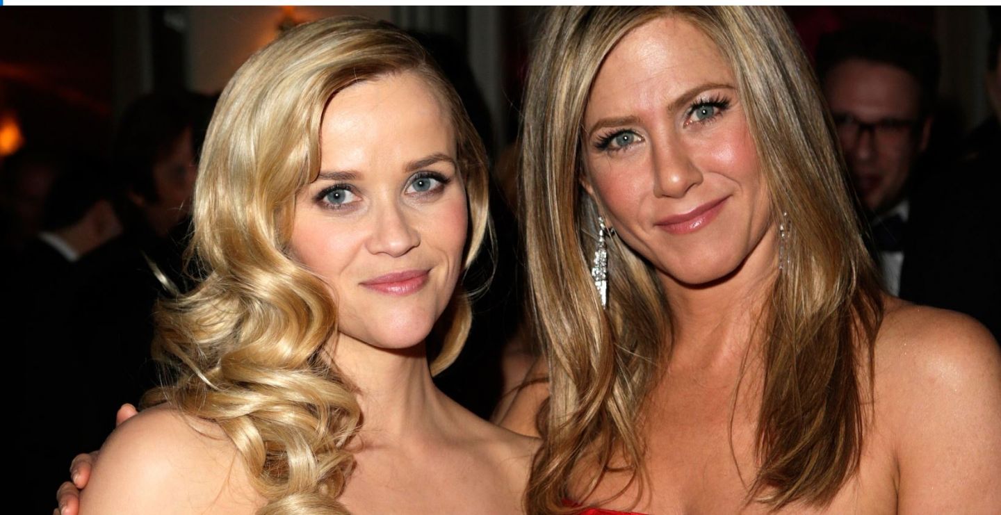 Reese Witherspoon a căzut pe scări, după ce a petrecut toată noaptea la petrecerea lui Jennifer Aniston 