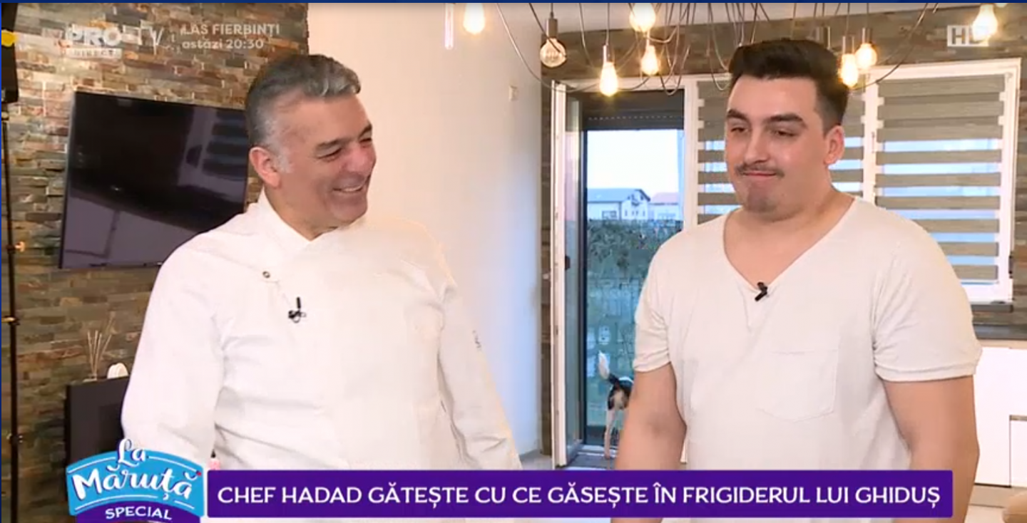 
	VIDEO Chef Hadad gătește cu ce găsește în frigiderul lui Ghiduș
