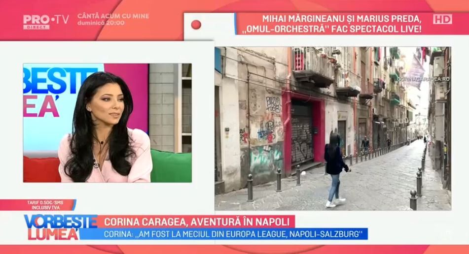 VIDEO Corina Caragea ne vorbește despre experiența avută în Napoli. Ce obiective turistice îți recomandă
