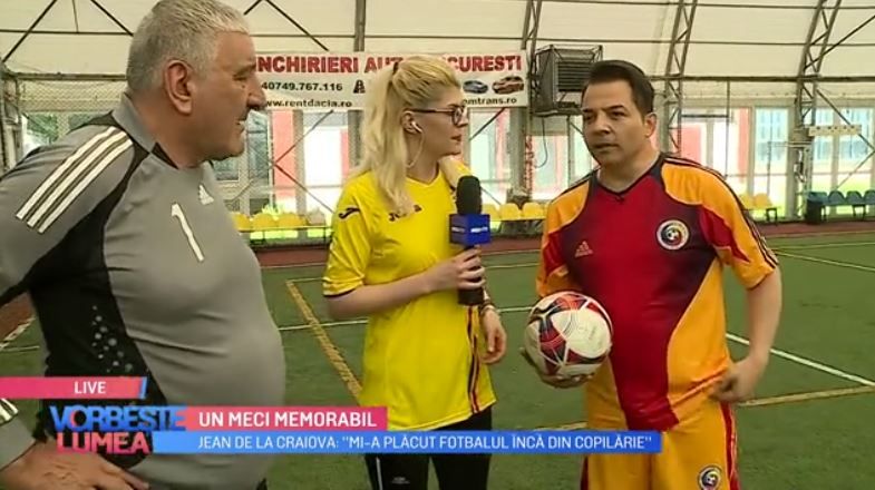 VIDEO Jean de la Craiova și Rică Răducanu, provocare pe terenul de fotbal