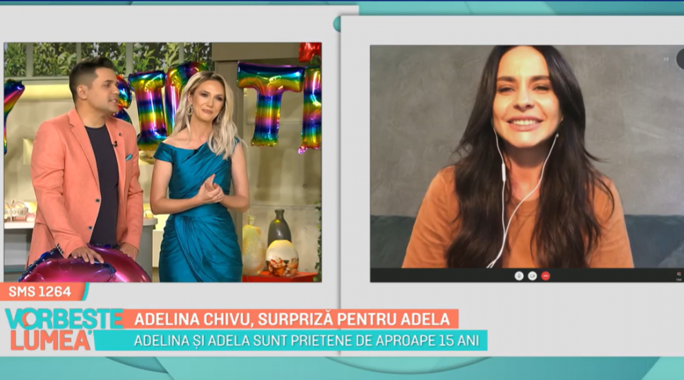 
	Adelina Chivu, surpriză pentru Adela Popescu. Cele două sunt prietene de aproape 15 ani
