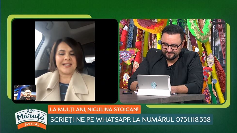 
	Cum a apărut Niculina Stoican în direct, în emisiunea La Măruță, chiar de ziua ei
