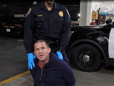 Bărbat încătușat după ce refuză să coopereze cu poliția în California