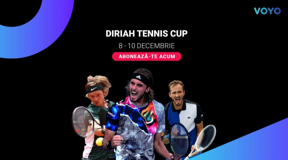 
	Diriyah Tennis Cup se vede live pe VOYO! Competiția debutează pe 8 decembrie 2022
