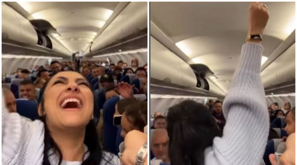 
	Andra a ridicat toți pasagerii dintr-un avion în picioare! Artista, virală pe net cu un clip de senzație
