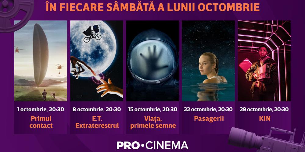 În octombrie, PRO Cinema le-a pregătit telespectatorilor o selecție de filme thriller, SF și de acțiune!